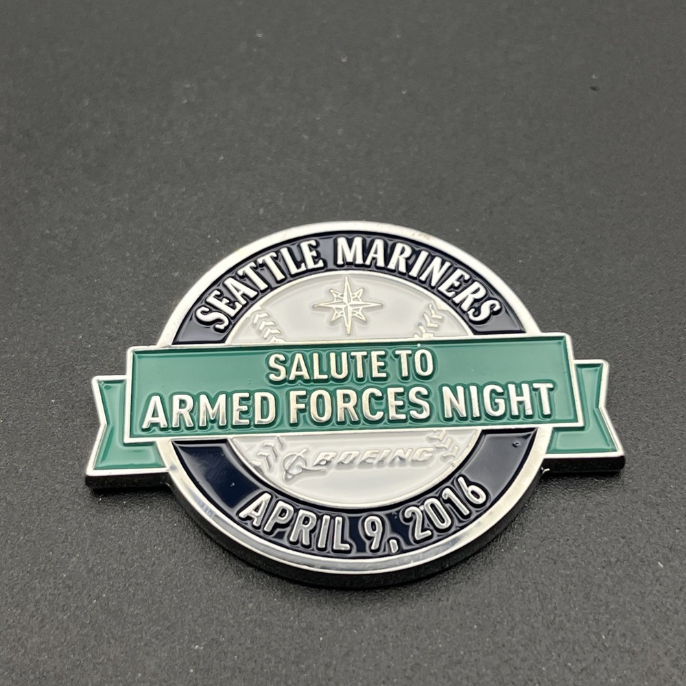 2016 Salute To Armed Forces Night Seattle Mariners Boeing Commemorative Coin
